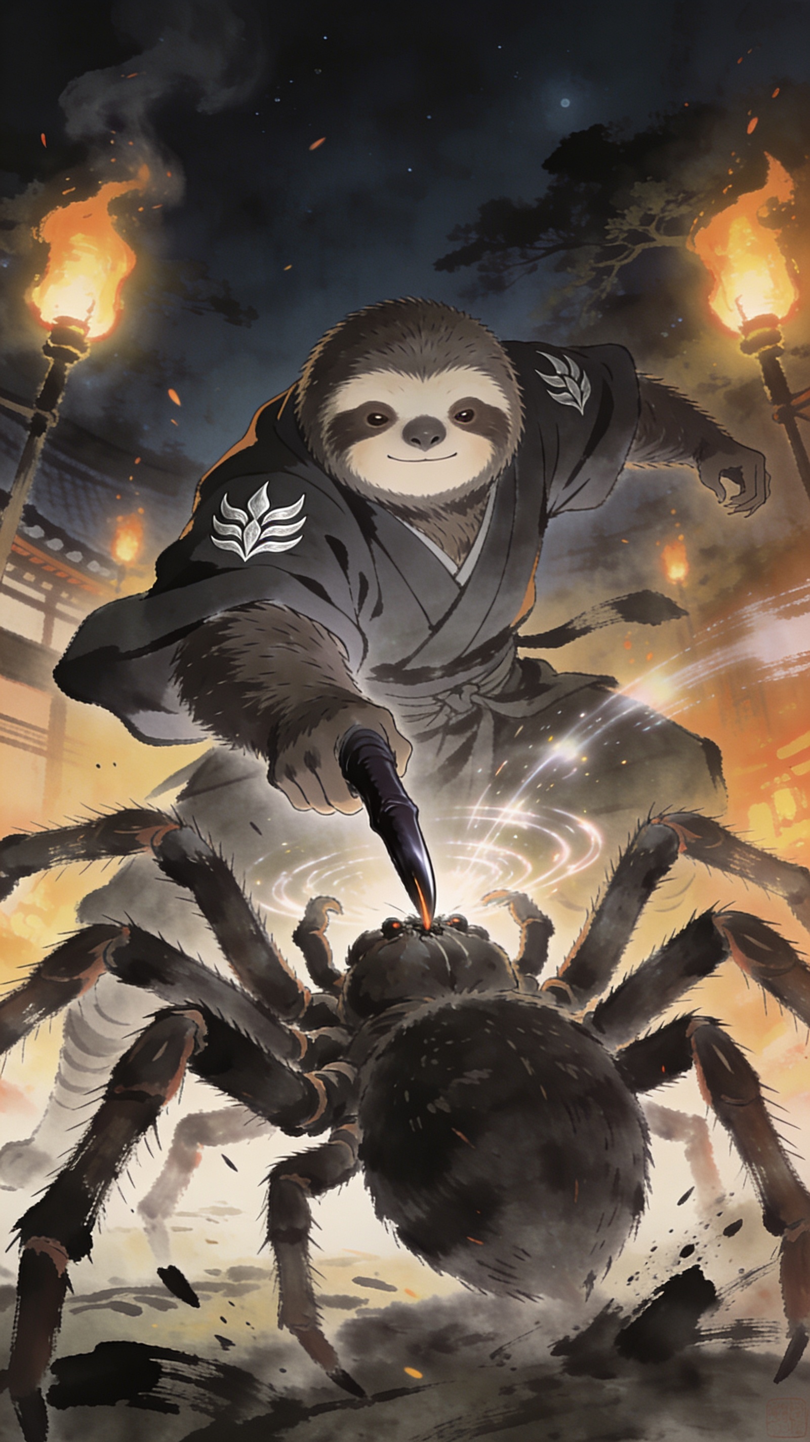 Namake's claw finding the spider's single vulnerability with surgical precision