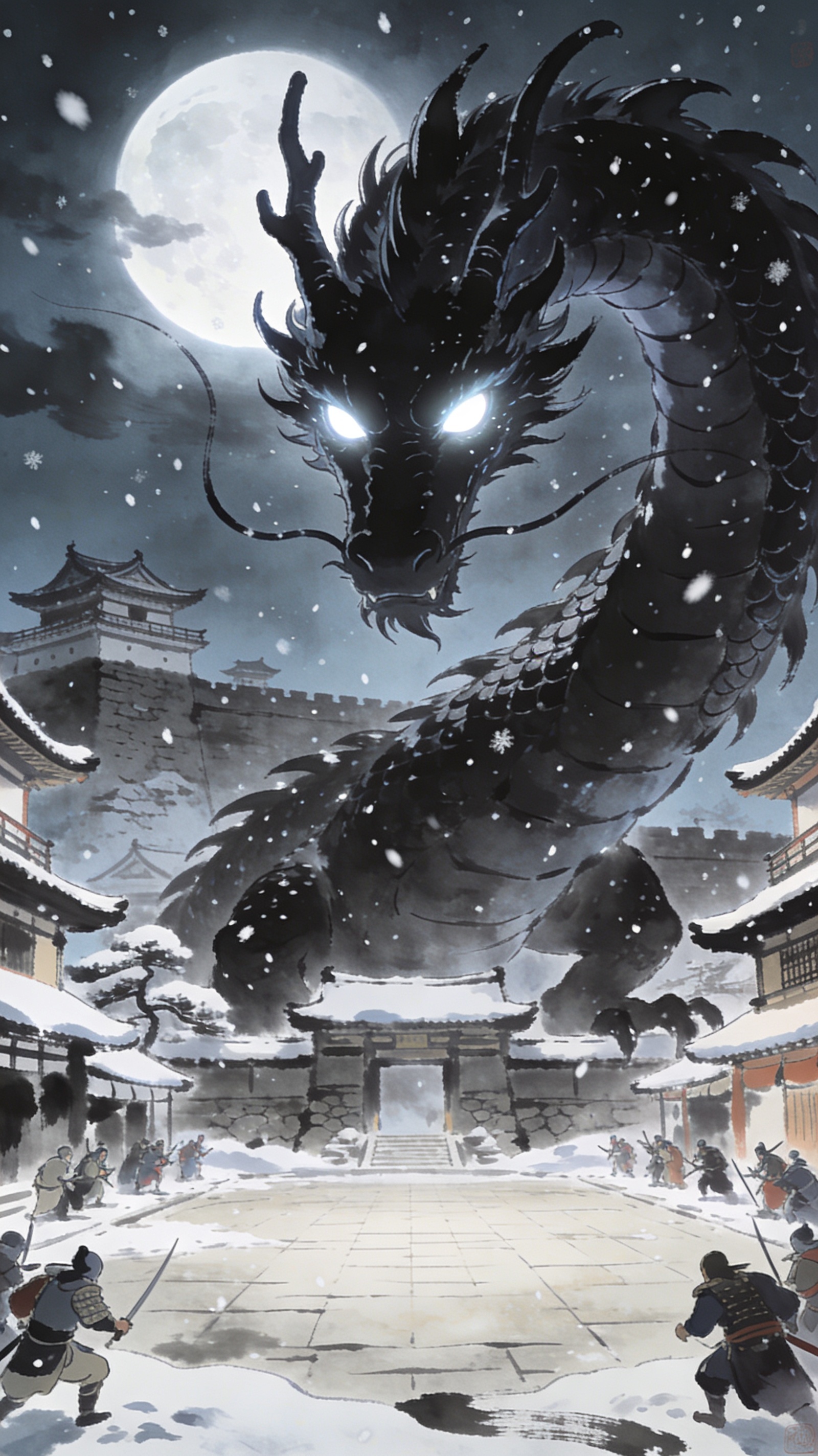 The Sovereign scanning an empty village square, unable to find Namake